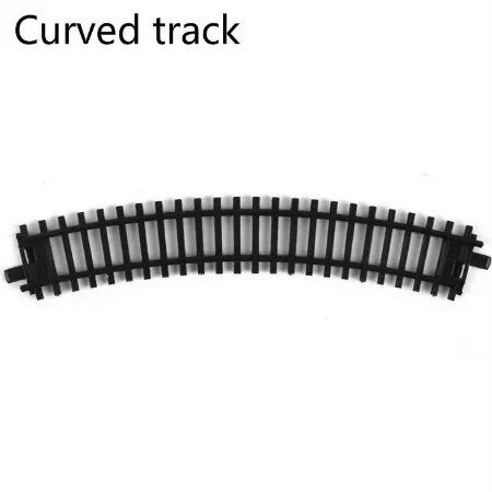 Пластиковый поезд контейнер макет железной дороги Общие аксессуары для поезда танкер грузовой автомобиль угольная перевозка пассажер автомобиль - Цвет: curved track