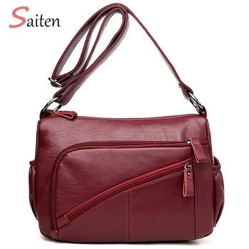 

High Quality Women's Shoulder Bag Famous Brands Fashion Women Messenger Bag Leather Crossbody Bags Bolso mujer de marca famosa