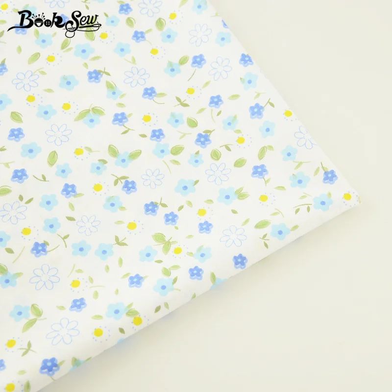 Booksew Freshness Floral Pattern100% Cotton Twill Fabric Home Textile Sewing Cloth For Bedding Baby Craft Patchwork Scrapbooking Booksew Freshness Floral Pattern100% Cotton Twill Fabric Home Textile Sewing Cloth For Bedding Baby Craft Patchwork Scrapbooking