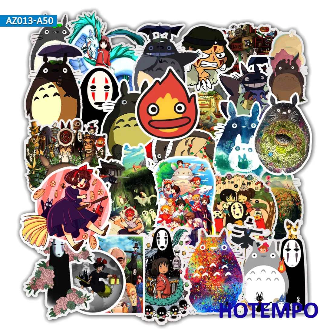 50pcs Anime Manga Miyazaki Hayao Cartoon Stickers for Mobile Phone Laptop Luggage Suitcase Guitar Skateboard Decal Stickers 50pcs Anime Manga Miyazaki Hayao Cartoon Stickers for Mobile Phone Laptop Luggage Suitcase Guitar Skateboard Decal Stickers