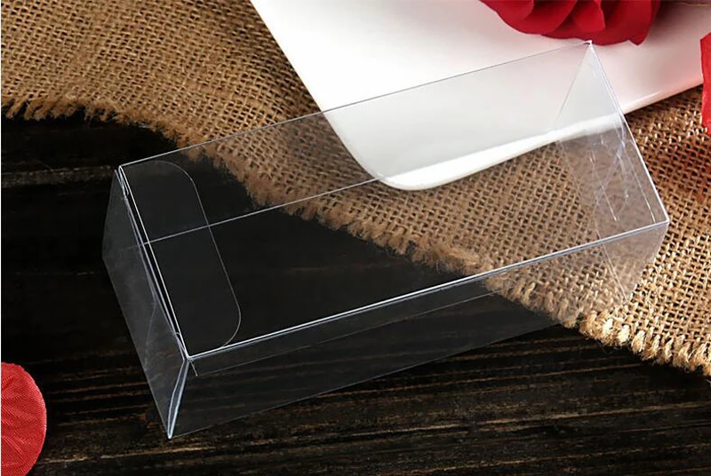 200pcs 6x6x13 Jewelry Gift Box Clear Boxes Plastic Box Transparent Storage Pvc Box Packaging Display Pvc Boxen For Wed/christmas