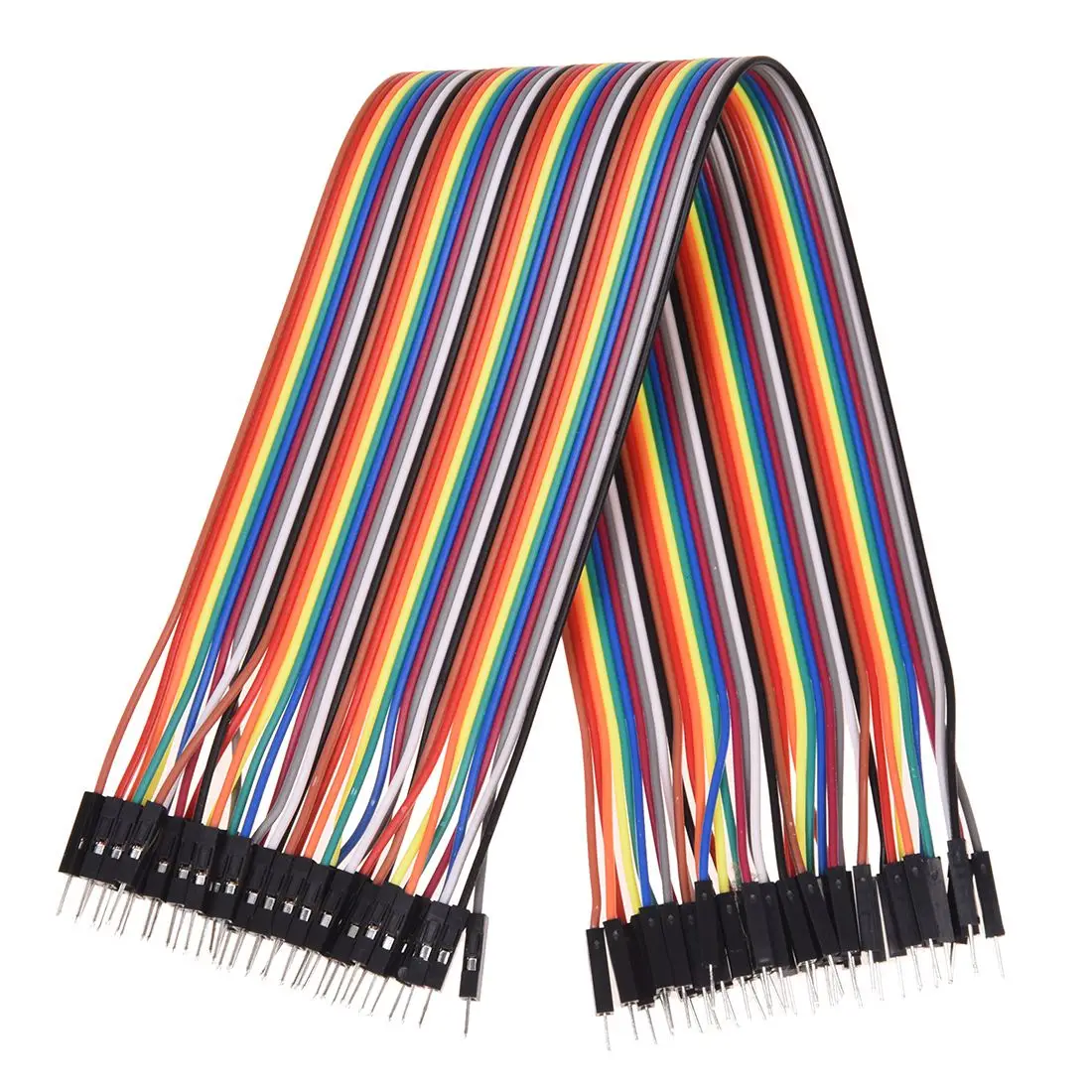 

Brand New 30cm Long 40 Male Pin 1P-1P Wire Jumper Cable Line Connect Colorful