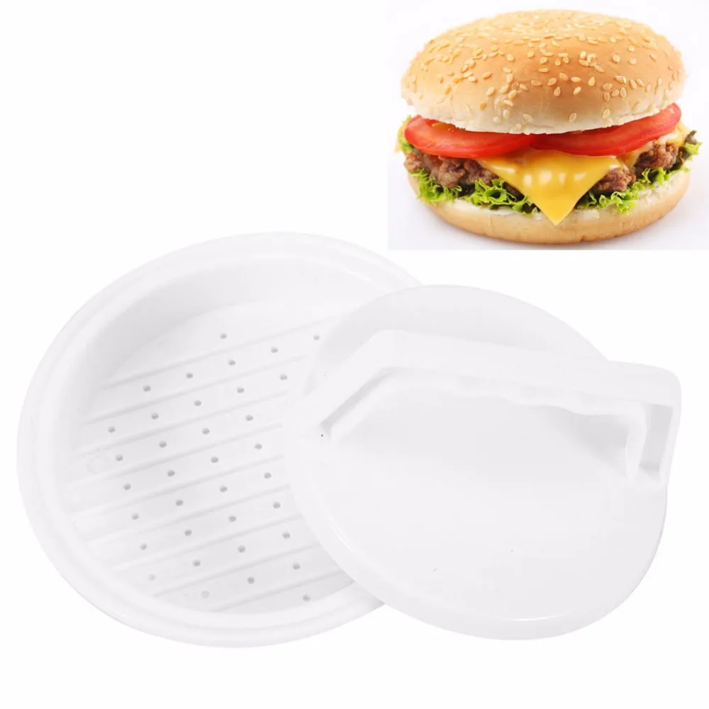 

1 Set Hamburger Maker Meat Press Tool Patty Makers DIY Meat Burger Maker Mold Food-Grade Plastic Hamburger Press Burger Maker