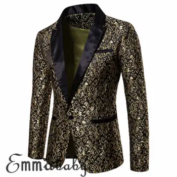 

Autumn Winter Men Smart Casual Suits Coats Hot 2019 Fashion Slim Stylish Luxury Casual Vintage Blazer Suit Jacket High Quality