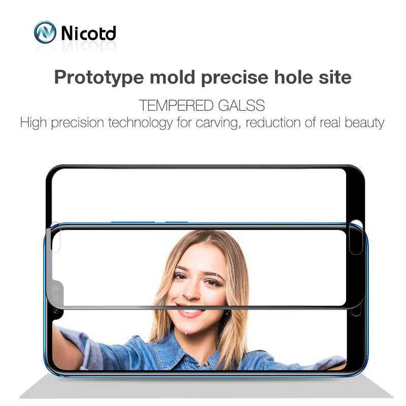 Nicotd Cover Film Tempered Glass For Huawei Nova 3i Y9 2019 Y6 Pro Screen Protective For Huawei P10 Lite Honor 10 Glass Film (1)