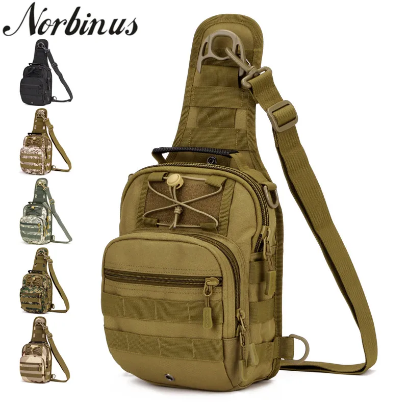 Men Backpack Molle Tactical Sling Chest Bag Cross Body Messenger Shoulder Bag