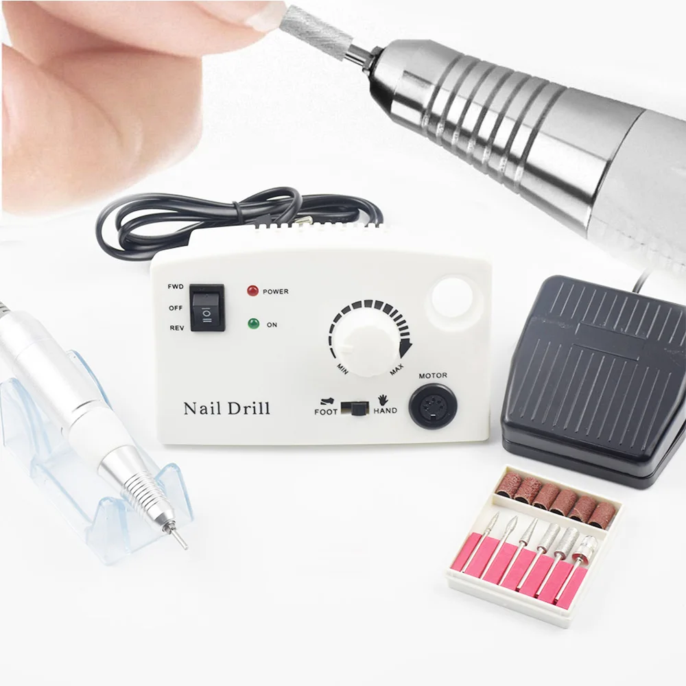 

Electric Nail Drill Maniure Machine 35000RPM 15W Pro Diamond Nail Cutter Bit Pedicure Machine Nail Drill Nail Polisher Tool