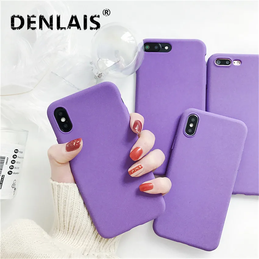 

Fashion Elegant Purple Color Case For Xiaomi Redmi 4X Case Full Protect Cover Frosted Silicon Soft Phone Cases For Redmi 4X Capa