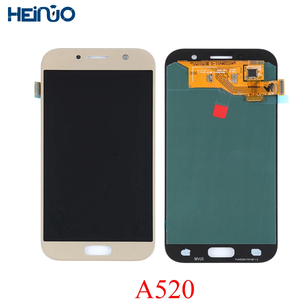

Super AMOLED Phone A520 LCDs For SAMSUNG GALAXY A5 2017 Tela A520 A520F SM-A520F Display Touch Screen Digiziter Assembly Parts