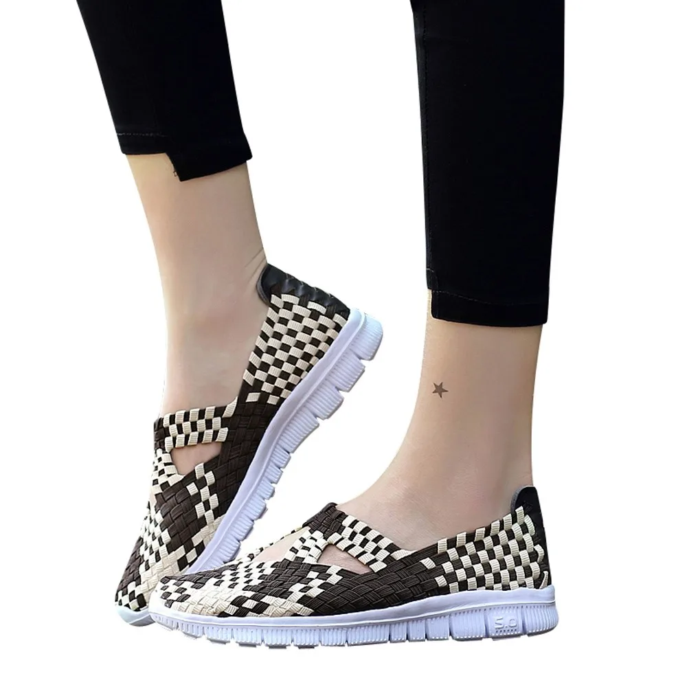 

YOUYEDIAN Woman Slip-On Platform Flats casual women shoes sneakers Comfortable women sneakers #w40
