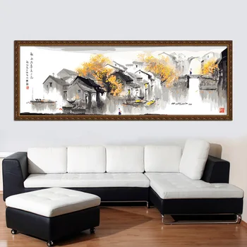 

MaHuaf-A1163 large 40*120 oil painting by numbers wall art decorative pictures for living room coloring by number acrylic