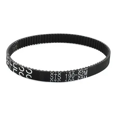 

S2M-190 95 Teeth 6mm Width Black Rubber Cogged Industrial Timing Belt