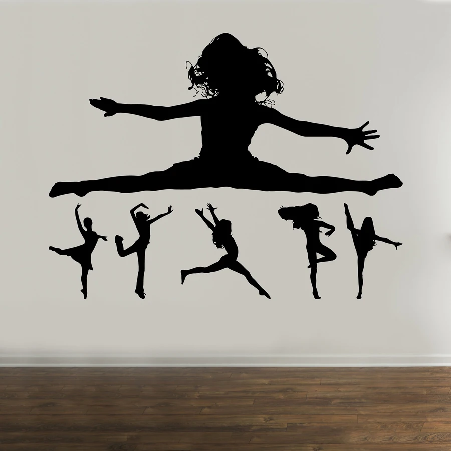 Gymnastics Dance Ballet Sticker Wall Vinyl Decal Adhesive Window Book Laptop #3 