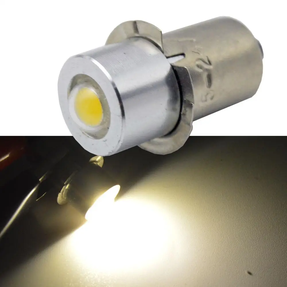 

2xP13.5S PR2 1W LED Flashlight For Interior Bike Torch Spot Lamp Bulb High Brightness 100Lumen DC5-24V Warm Pure White