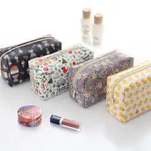 Vogvigo Cartoon Animal Flower Travel Cosmetic Bag Zipper Make Up Function Case Organizer Storage Toiletry Beauty Wash Bath Bags