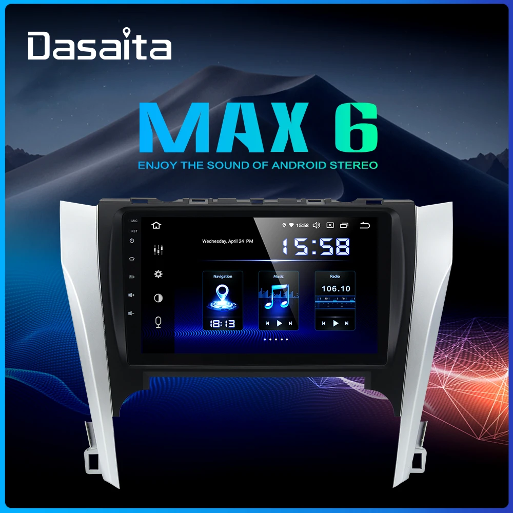 

Dasaita 2 Din Autoradio Car Android 9.0 for Toyota Camry GPS 2012 2013 2014 Car Stereo Multimedia Navigation 9" Display HDMI