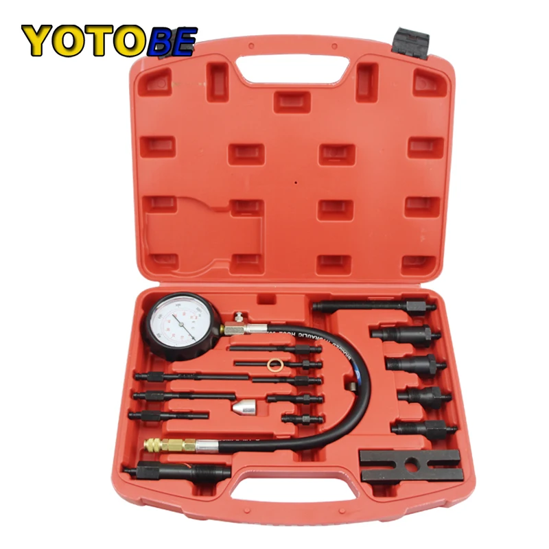 TU 15B 17PCS Diesel Motor Zylinder Compression Presssure Test Meter