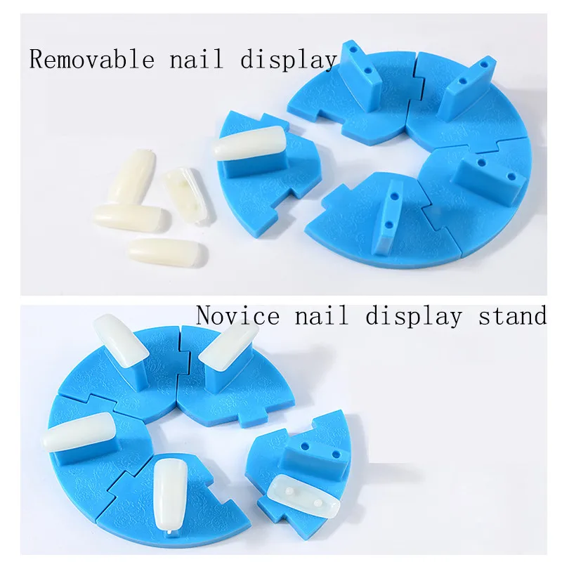 

Removable Lotus Seat Training Frame DIY Nail Art Polish Gel UV False Tips Display Practice Stand Holder Salon Manicure Tools Set