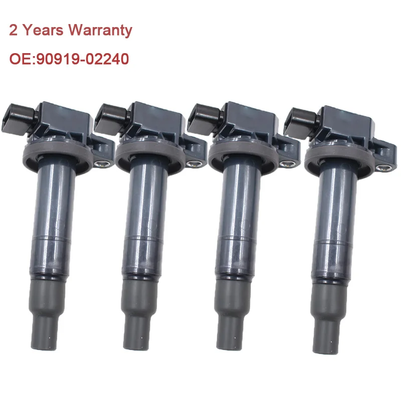 Катушка зажигания 4 шт./лот 90919 02240 для Toyota Echo Prius Yaris Scion xA xB 9091902240 л UF316|Катушка
