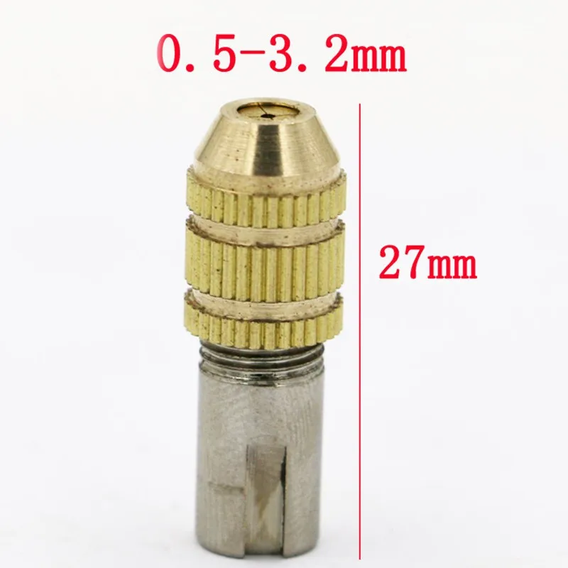 Мини латунь цанговый патрон для дрели биты 0.5-3.2 мм инструмент Dremel Электрический микро сверла цанги зажим Аксессуары для