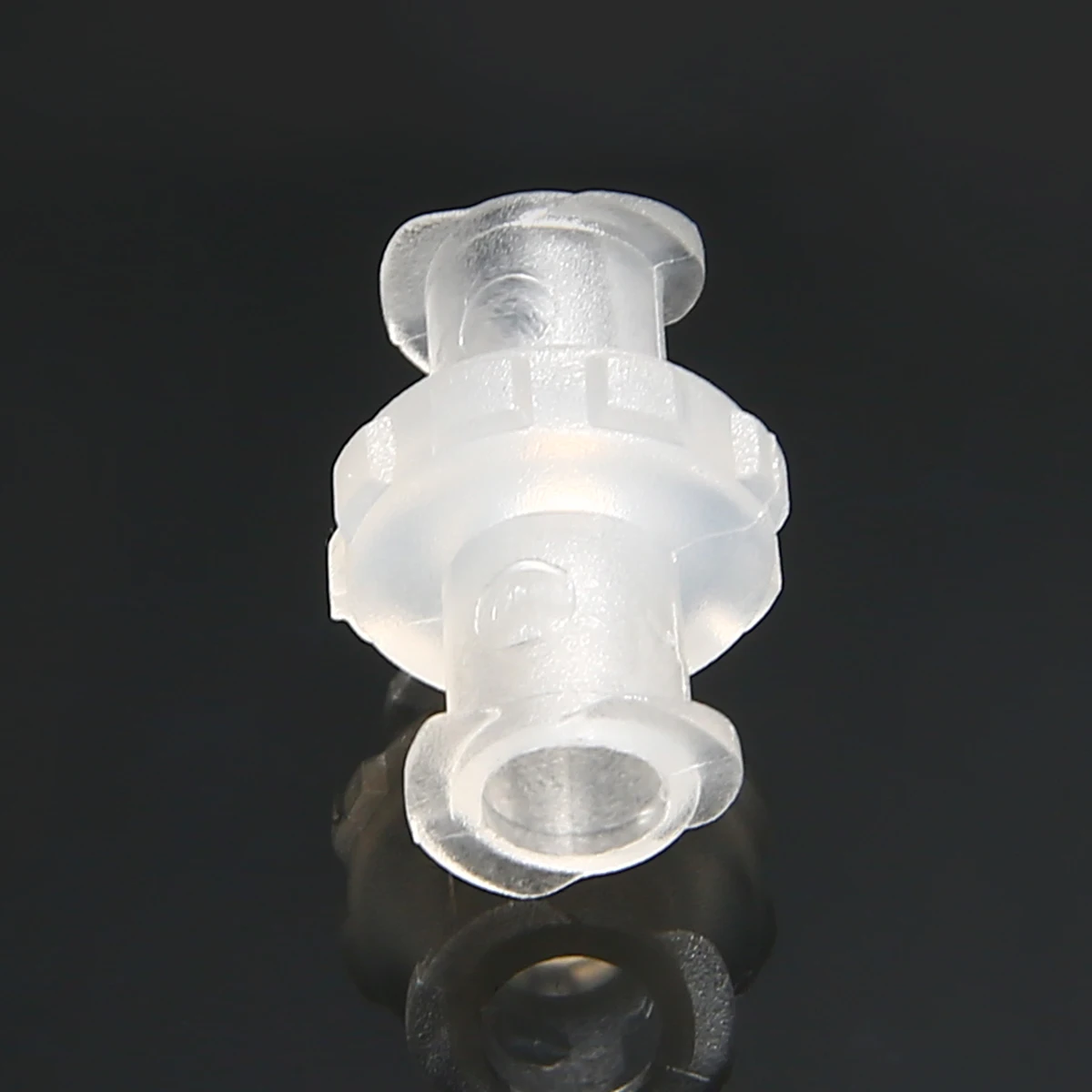 10Pcs/Lot Plastic Transparent Polypropylene Female to Female Coupler Luer Syringe Connector with 4mm Aperture