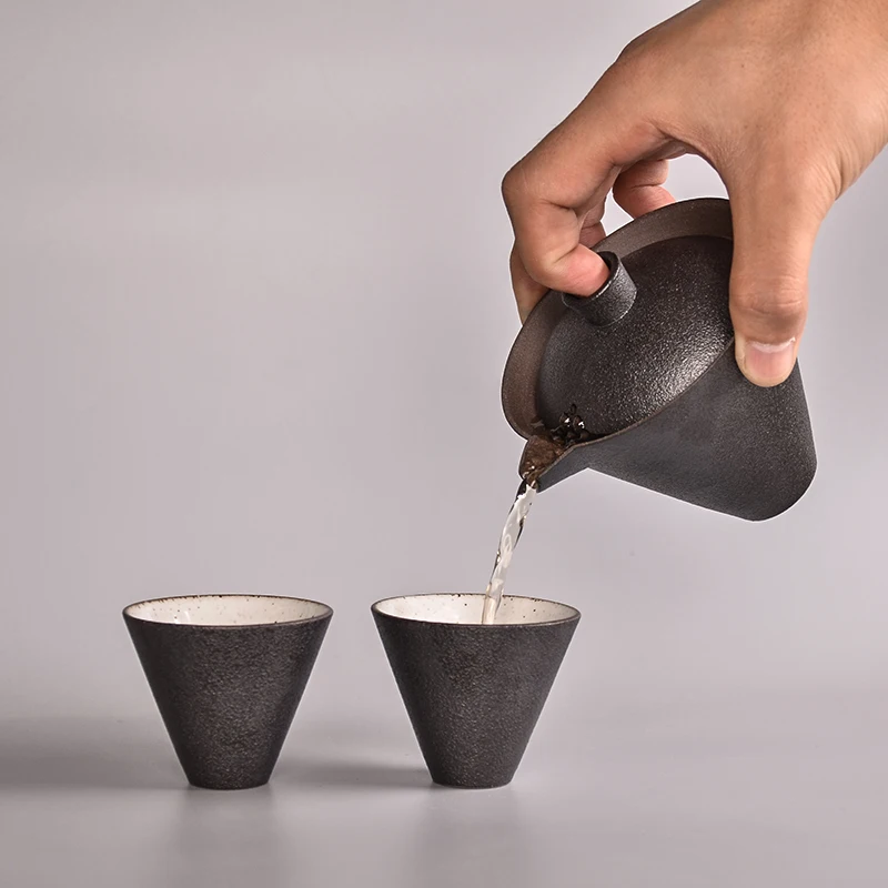 TANGPIN Японский керамический заварочный чайник gaiwan чайные чашки китайские чайные чашки Портативный чайный набор для путешествия с сумкой для путешествий