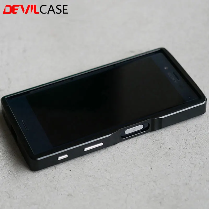 

DEVILCASE For SONY XPERIA X Compact XC 4.6inch Aluminum Bumper Case or AR Coating Front Tempered Glass Protector