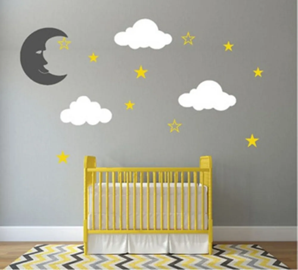 Compare Prices On Girls Wall Decals Online Shoppingbuy Low Price - Custom Personalised Moon Stars Vinyl Diy Wall Decal Sticker Nursery Boysgirls Bedroom Baby Wall Decals compare prices on girls wall decals online shoppingbuy low price - custom personalised moon stars vinyl diy wall decal sticker nursery boysgirls bedroom baby wall decals