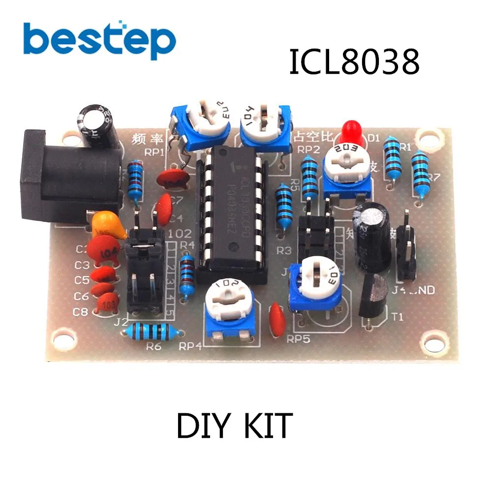 

ICL8038 Monolithic Function Signal Generator Module DIY Kit Sine Square Triangle