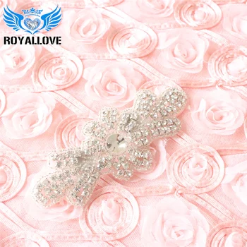 

30 Pcs Clear Embroidery beaded applique,Rhinestone crystals applique,Craft motif supply,Wedding applique,Iron on Sew on applique