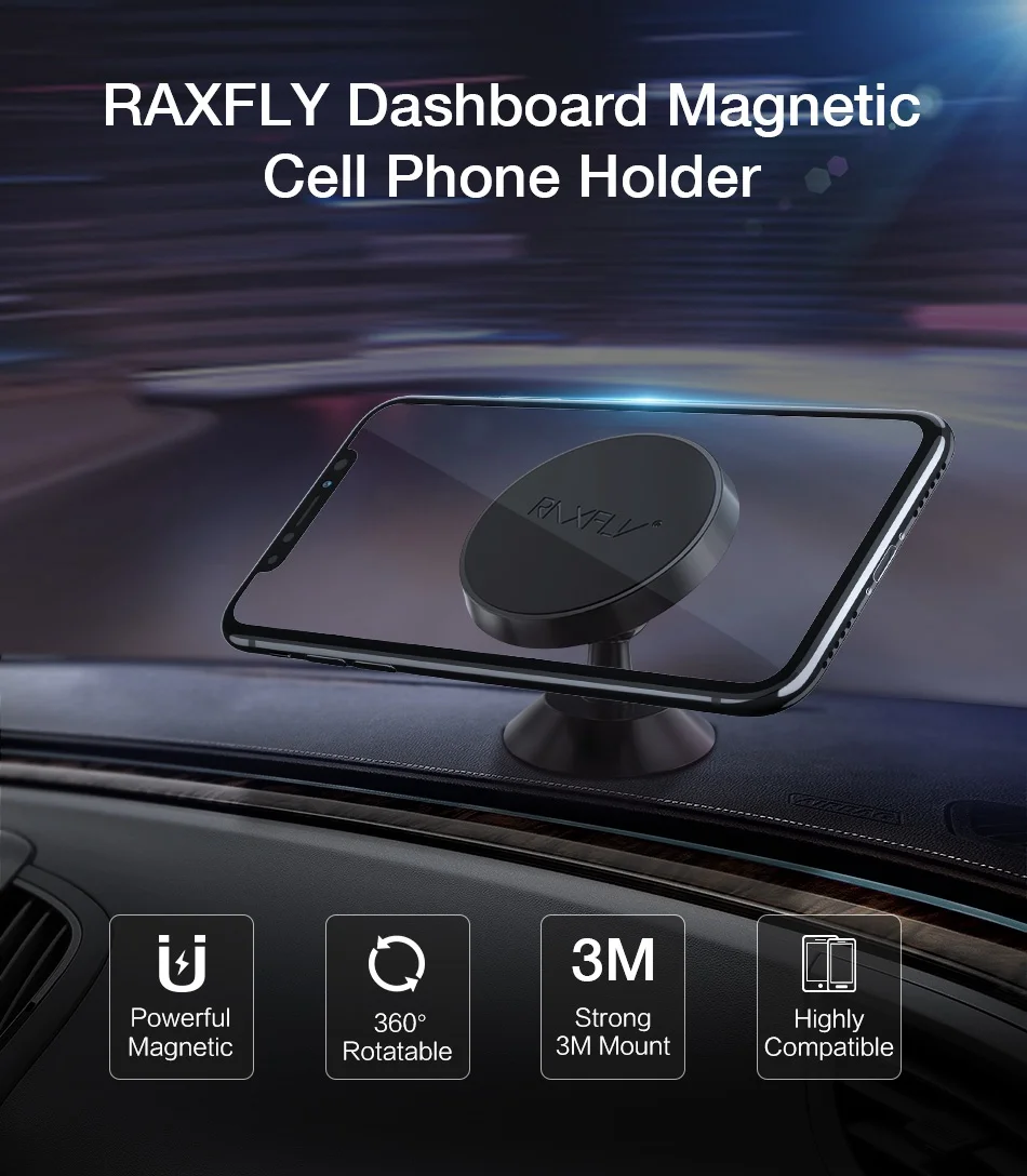 RAXFLY магнитный автомобильный держатель для телефона в автомобиле стенд Air Vent Dashboard магнитный держатель для iPhone X поддержка Soporte movil авто держатель для телефона в машину держатель для телефона