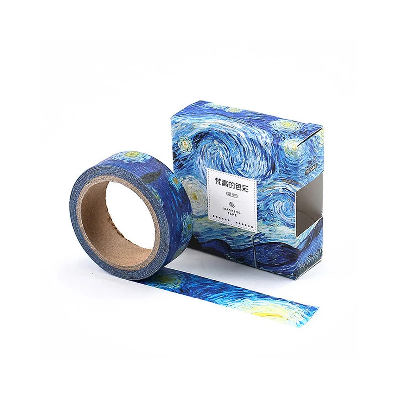 Washi ленты DIY Картина Ван Гога Маскировочная лента декоративные клейкие наклейки