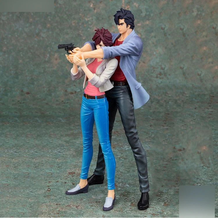 Японская Оригинальная фигурка аниме Город Хантер Makimura kaori/Ryou Saeba экшн