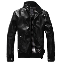 2016 Winter Mann lederbekleidung Mode Pu Kleidung Stehkragen Mit Plüsch Männer Jacke Verdicken Mantel Tops 45hfx