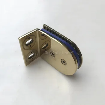 

Brand New 4PCS 304 Stainless Steel Bathroom Shower Glass Clamps 90 Degree Wall to Glass Clamp Hinges Glass Fixed Holder Brackets