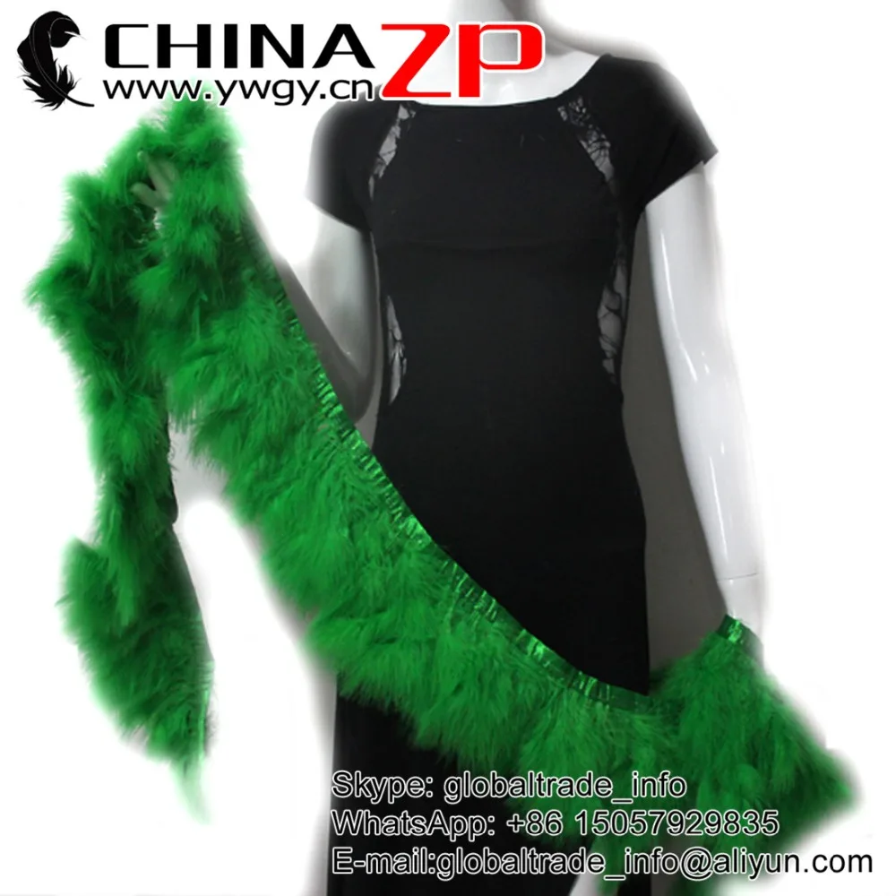 6-8 дюймовый ведущий поставщик CHINAZP Factory 10 ярдов/лот DyedKelly зеленый Марабу индейка с