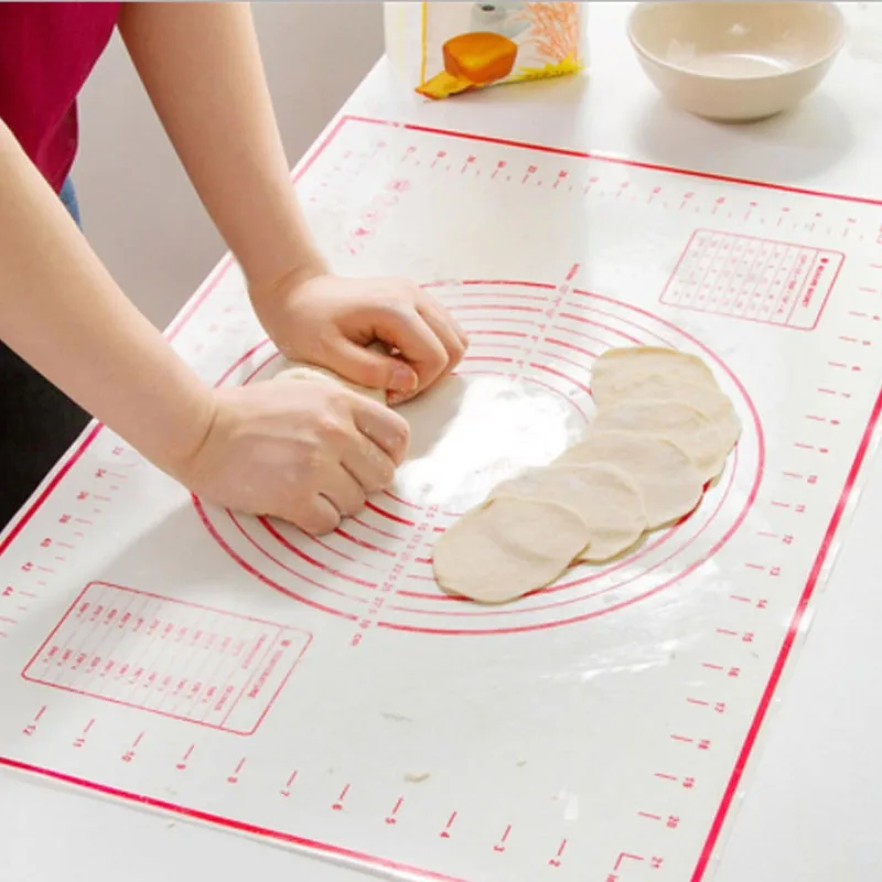 

60*40CM Baking Liners Dough Silicone Bake Mat Kitchen Cooking Tools Sugar Craft Pastry Roll Non-stick Sheet Table Pad 20