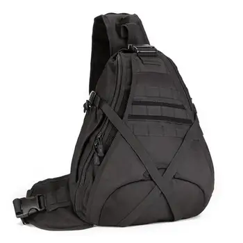 

14 inches Laptop backpacks Tactical Single Shoulder Molle Waterproof Nylon Backpack Outdoor hunting Hiking Sports Bags
