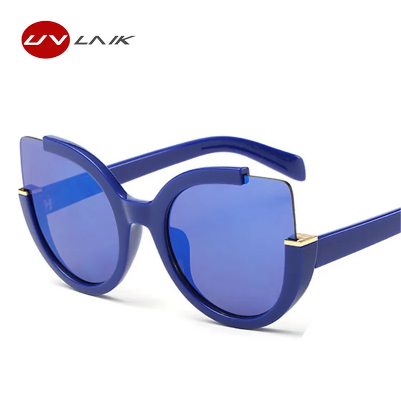 Uvlaik cat eye солнцезащитные очки женщин бренд дизайнер старинные моды вождения солнцезащитные очки для женщин uv400