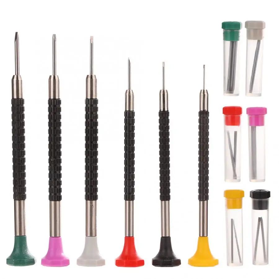 6 шт. набор металлических прецизионных отверток для ремонта ювелирных часов набор инструментов для ремонта отверток Инструменты инструмент для ремонта часов