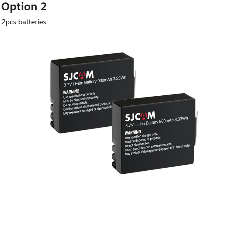 Аккумуляторная батарея SJCAM SJ4000 на 900 мАч для SJ4000 SJ5000 SJ5000X SJ4000 камера воздушного действия - Цвет: Option 2