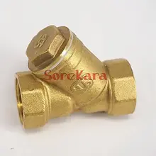 1-1/" BSPP Женский латунный In-Line Y фильтр для мойки под давлением 40 сетка