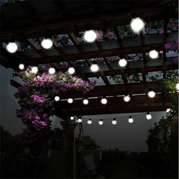 

2.5M/10M 5CM Big Ball LED String Black Wire Fairy Christmas Lights for Holiday Party Wedding Decor Outdoor Garland Garden Light