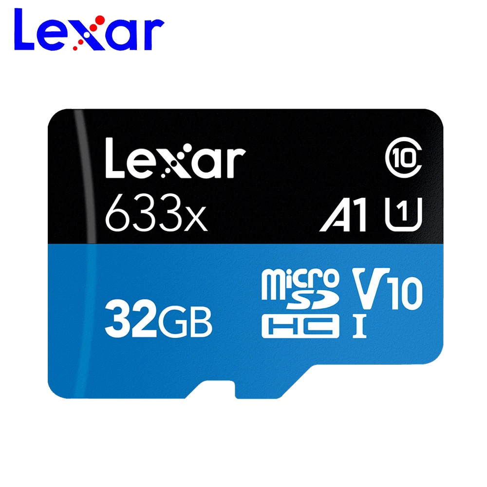 Оригинальный Lexar 128 GB карта Micro SD 16 Гб оперативной памяти, 32 Гб встроенной памяти, память высокоскоростная карта до максимума 95 м/с 64 Гб Class10 633x