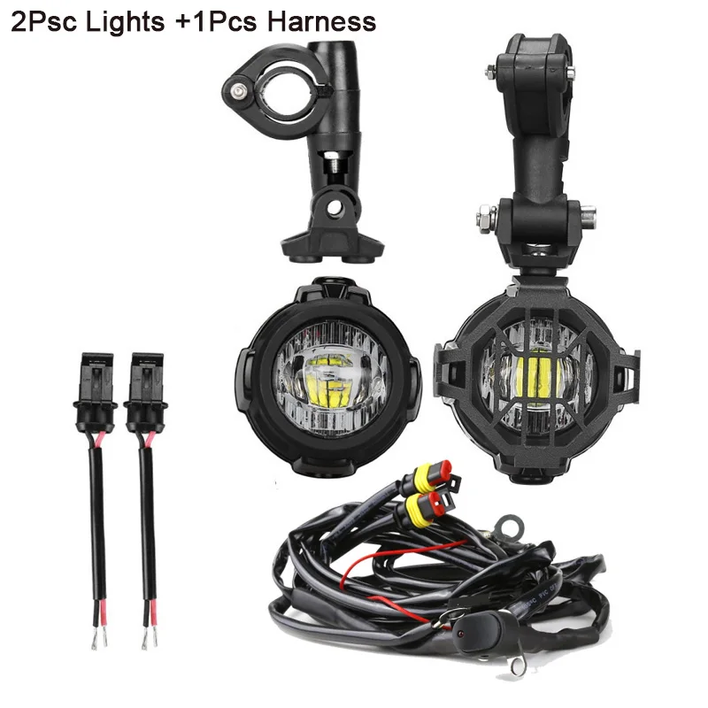 

For BMW R1200GS/ADV/F800GS/F700GS/F650FS/ Universal Motorcycle LED Auxiliary Fog Light Assemblie Driving Lamp 40W Headlight