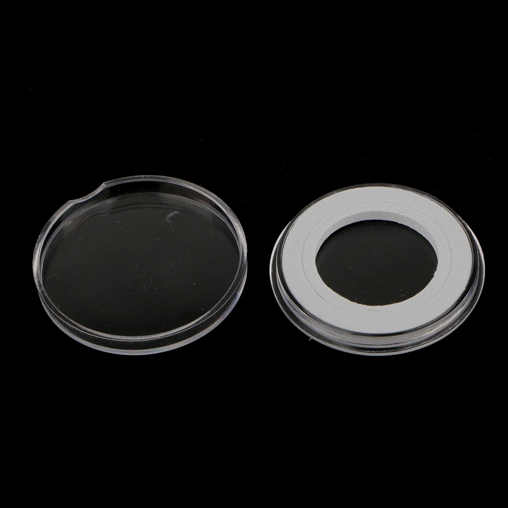 Double Coins Holder Display for 40MM Commemorative Coins Box Case, Coin Storage Organizer Containers Boxes Blue