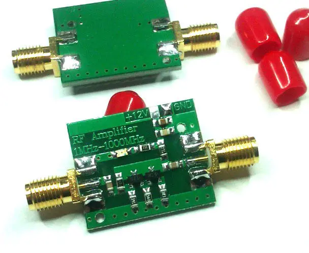 10KHz-1000MHz Broadband Shortwave UV HF RF FM Radio Signal Amplifier 10mW | Электронные компоненты и