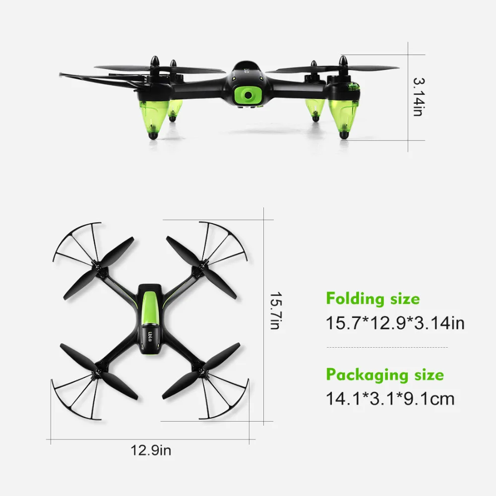 

LBLA Drone with Camera Wifi Live Video Headless Mode 6 Axis RC Quadcopters Height Hold VS Helicopter 80-100 Meters Kids Toys