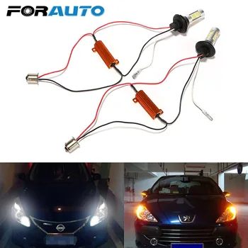 

FORAUTO 2Pcs 1156 42 LEDs 2 In 1 Daytime Running Light Car Turn Signal Light High Quality Car-styling 12V LED Car DRL Auto Lamps