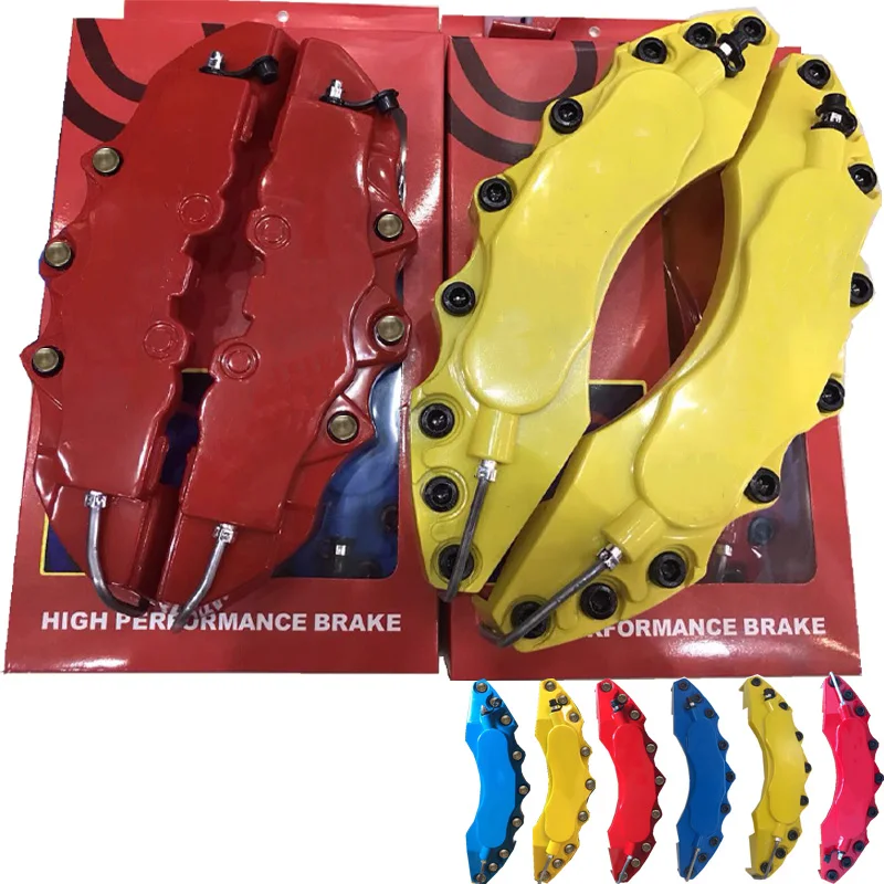 

KUNBABT 4PC ABS Plastic Blank Disc Brake Caliper Covers Size L&M For Mercedes Benz Audi BMW 18-20 Inches Wheels Front And Rear